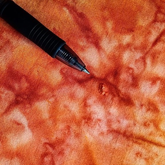 Lost River Clothing Co. Orange Pink Batik Tie Dye Scarf Wrap Fringe NWD 46"x70" - Picture 7 of 7